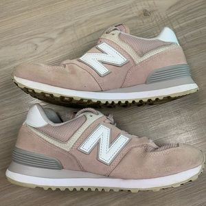 New Balance Womens 574 Soft  Pink Rose Running